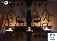 Graceful Candle Holders - Metal, Pack of1